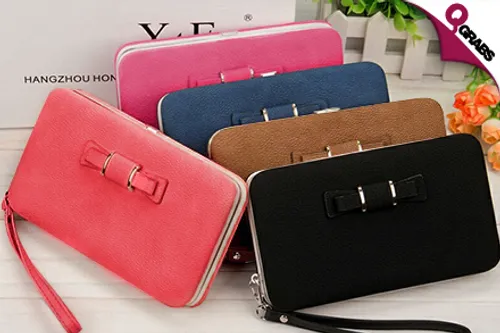 From QR49 Organize your Money Fabulously with Women’s Clutch Wallets - Choose from 5 Fashionable Colors! (Up to QR178 Value)